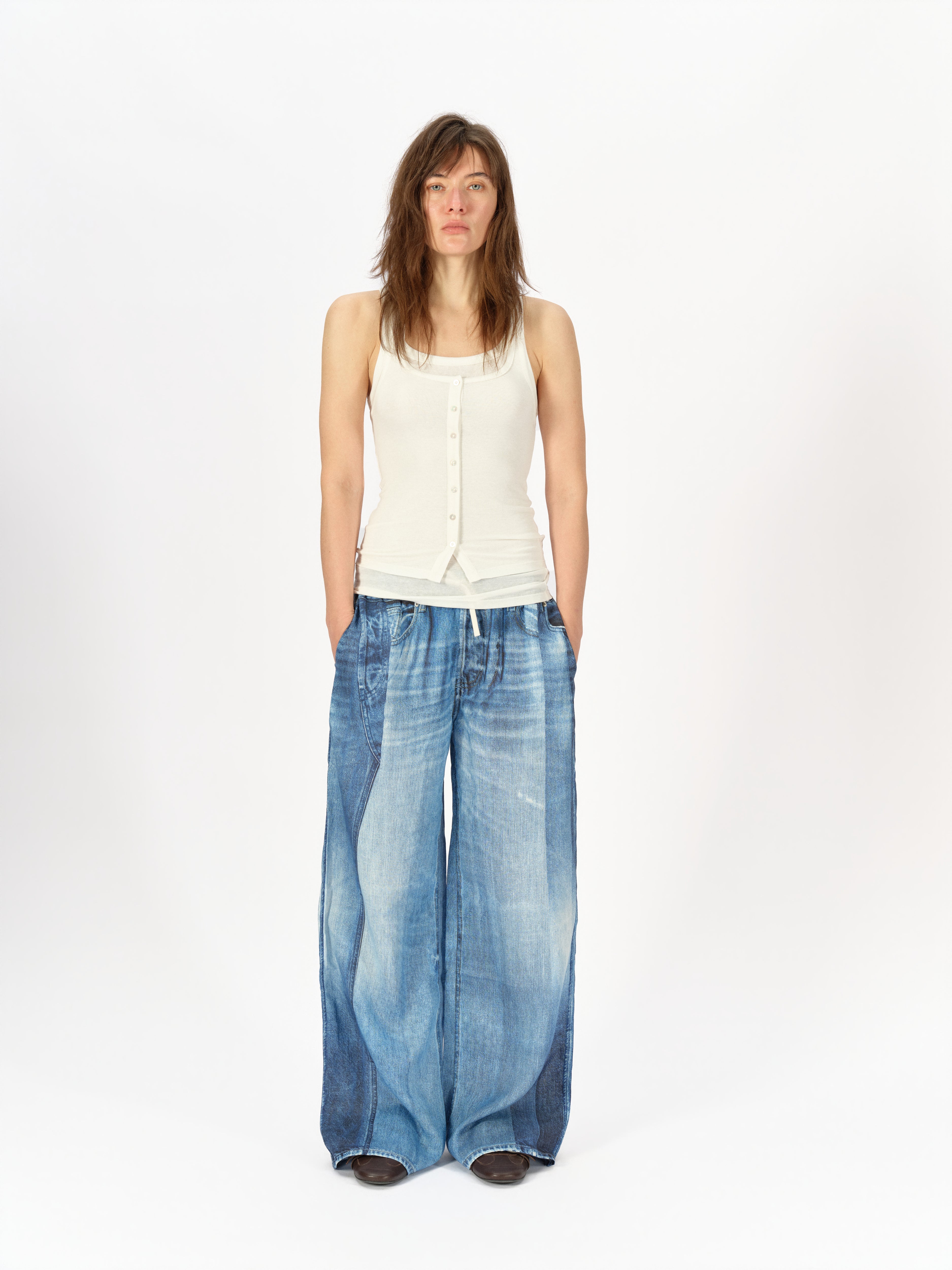 Double-Layered Placket Tank