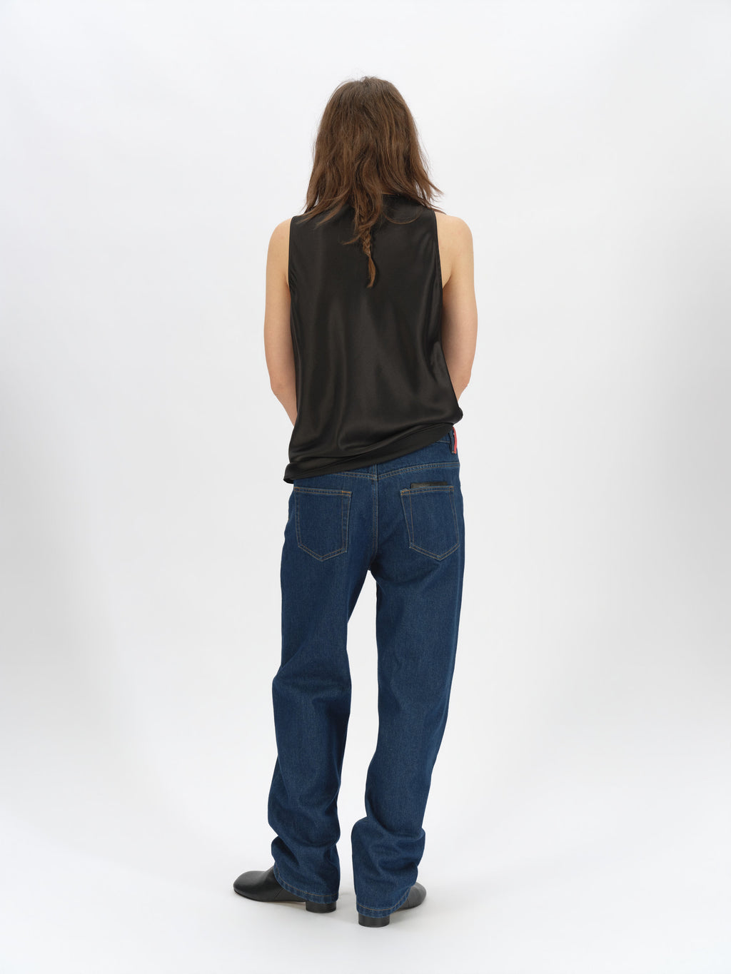 Satin Tank with Invisible Zipper