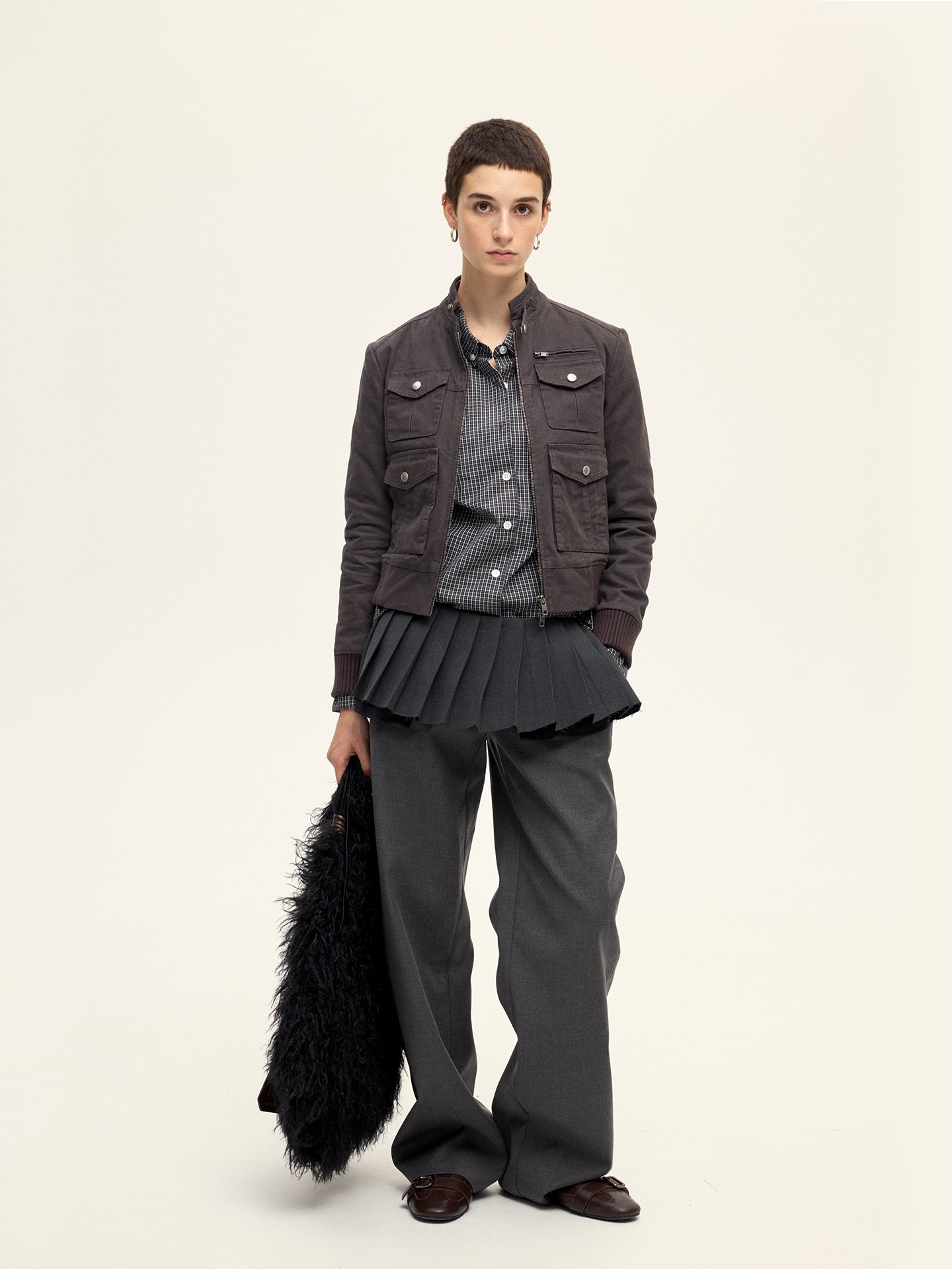 Four-Pocket Faded Work Jacket