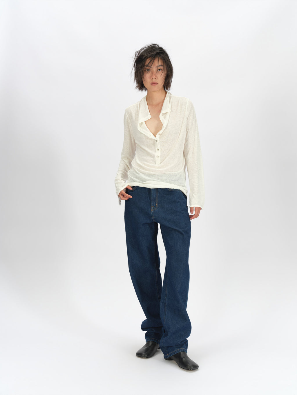 Loose lazy long-sleeved shirt