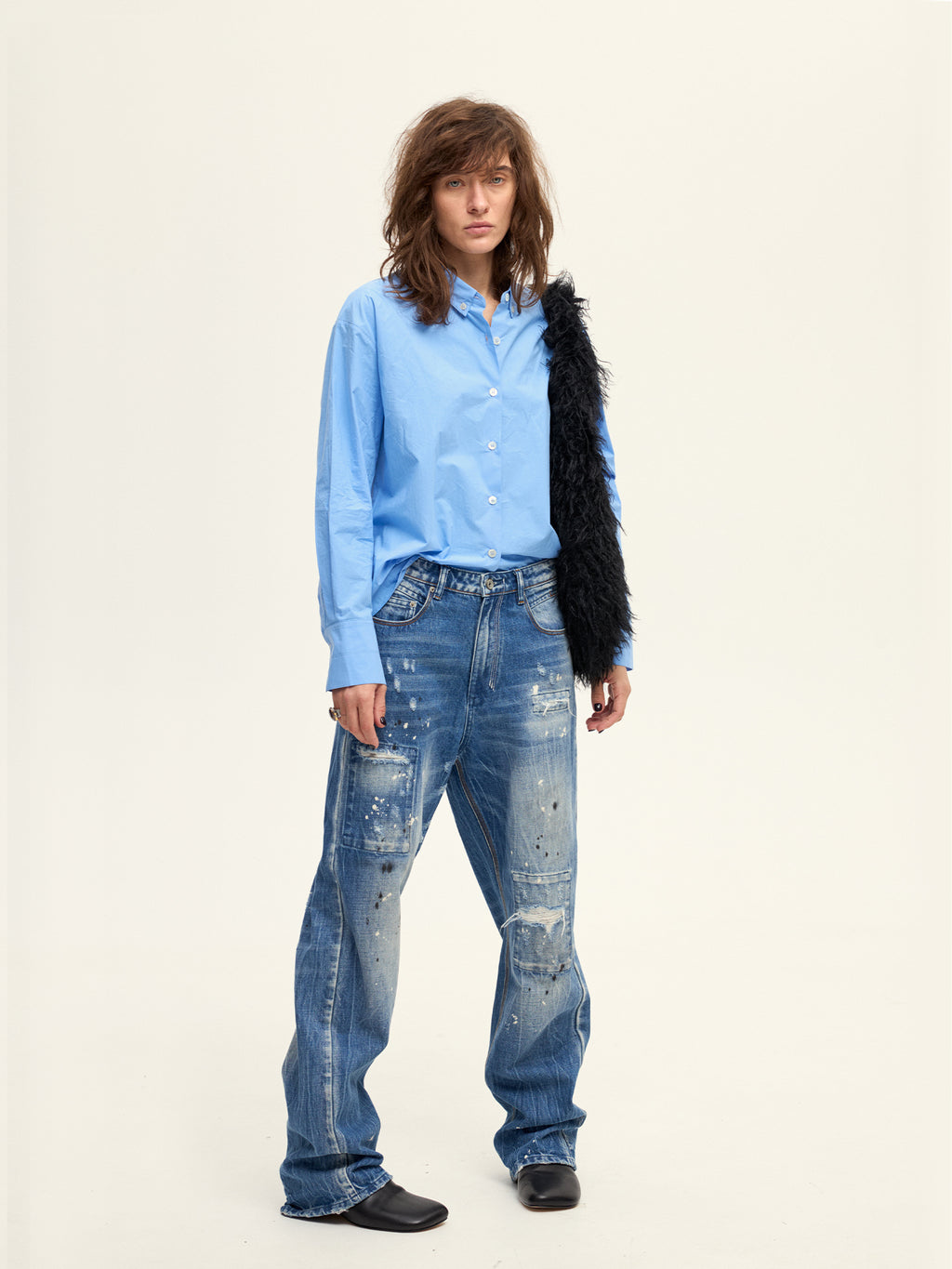 002 RELAX BLUE SHIRT