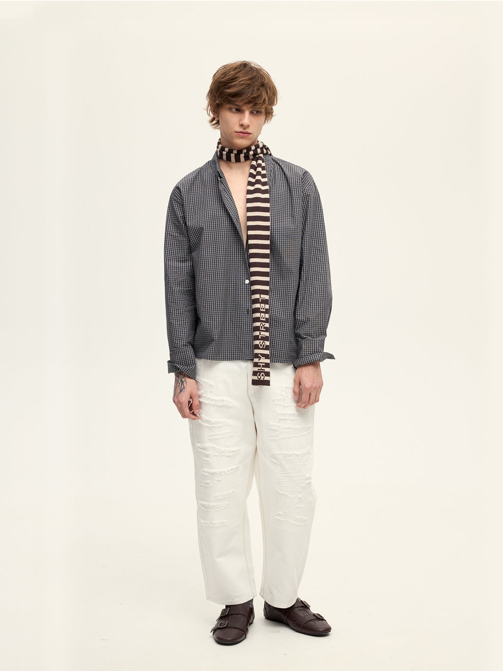 002 RELAX PLAID SHIRT