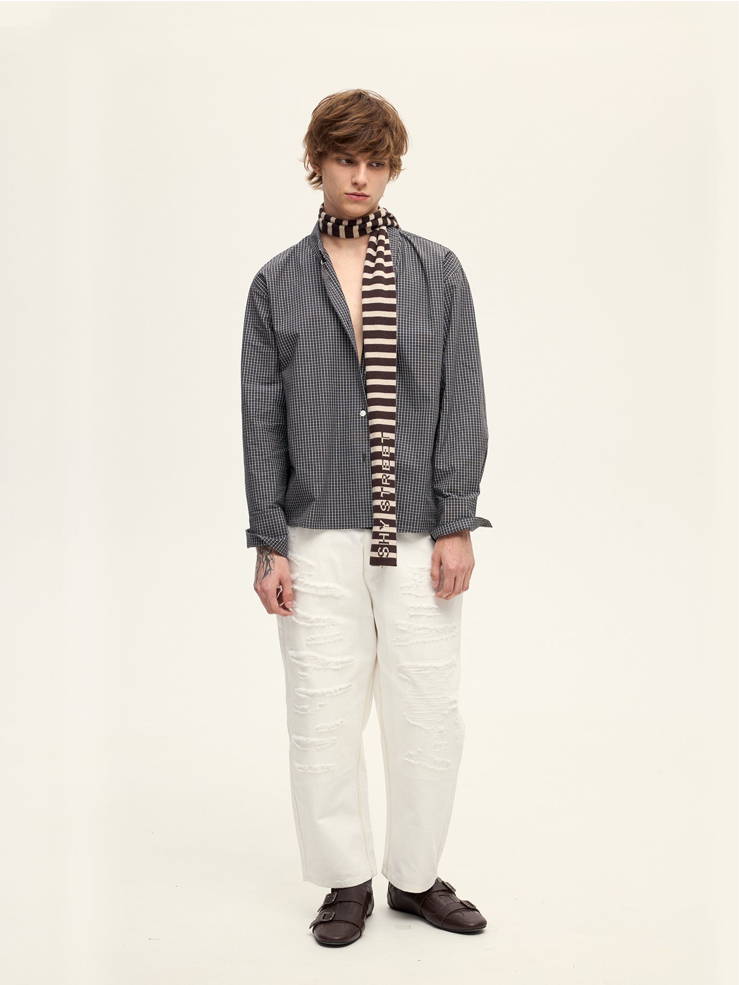 002 RELAX PLAID SHIRT