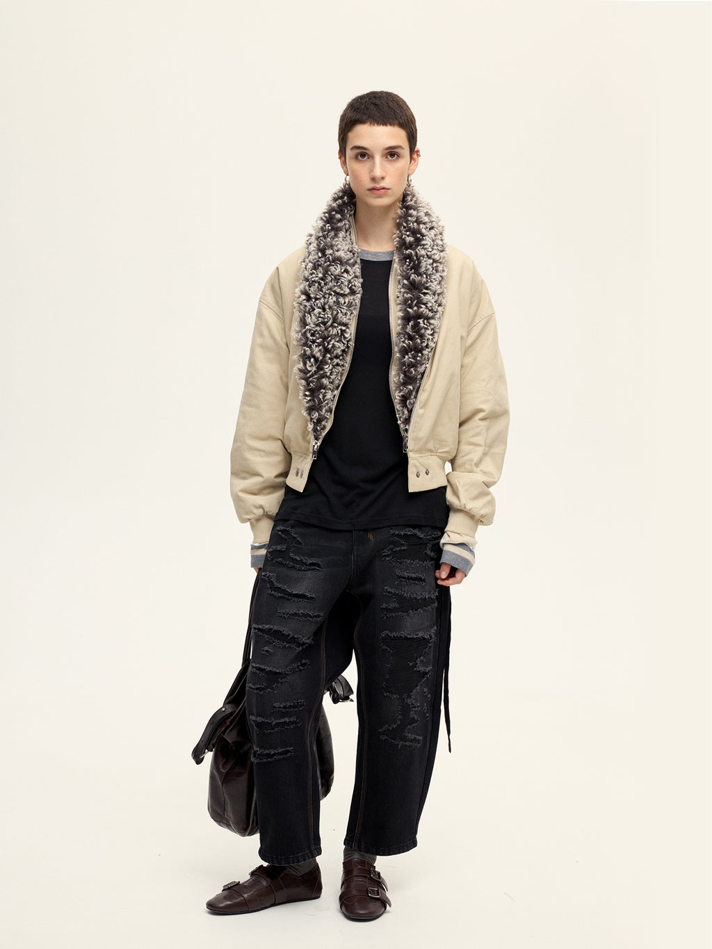 Zip-Up Placket Jacket