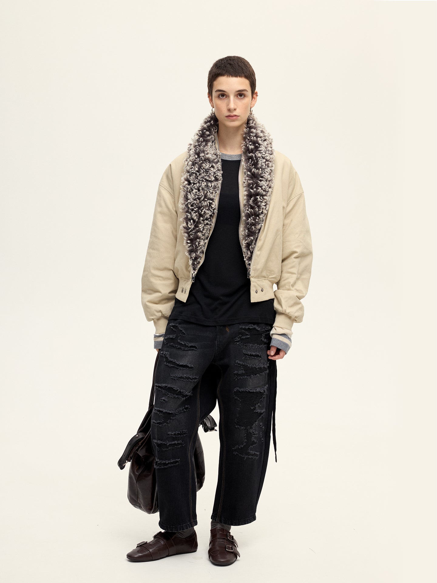 Zip-Up Placket Jacket