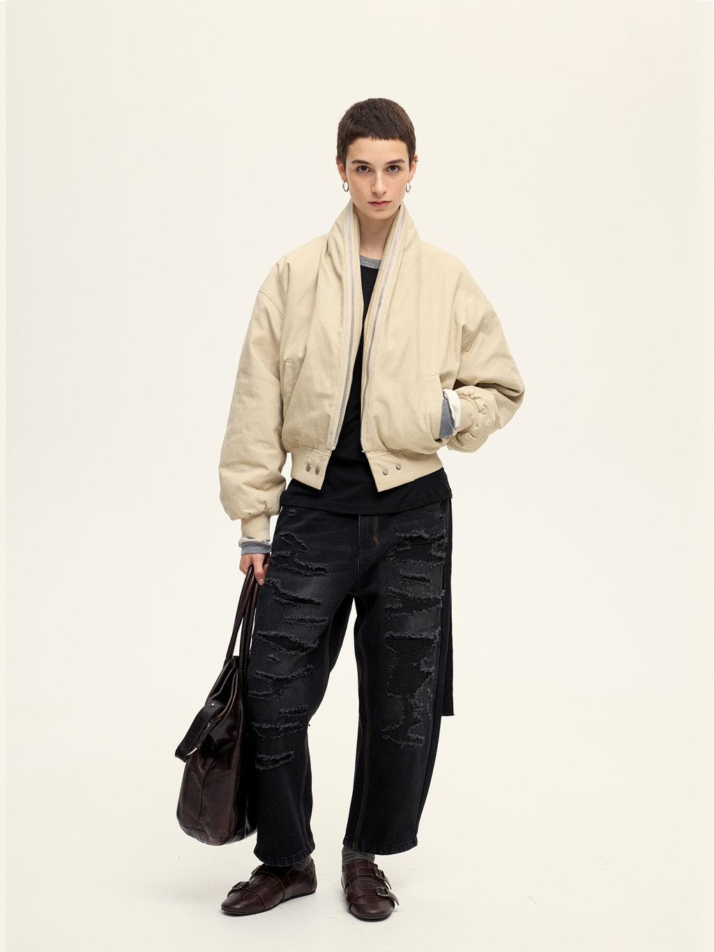 Zip-Up Placket Jacket