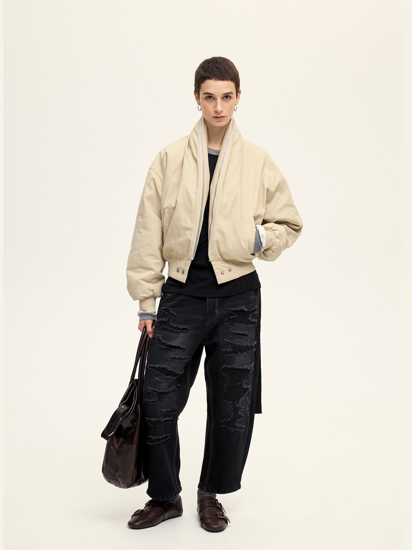 Zip-Up Placket Jacket