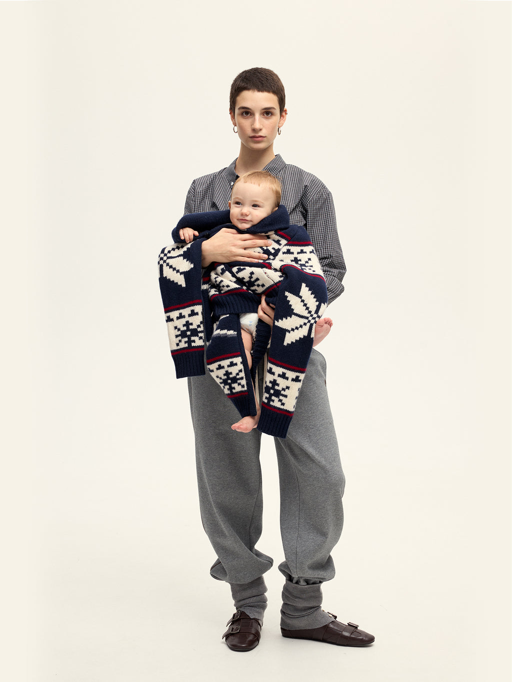 Ski Turtleneck Knitted Cardigan