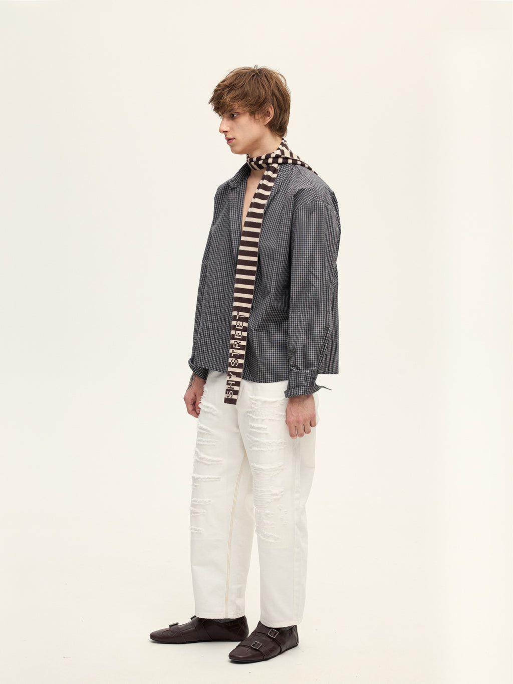 002 RELAX PLAID SHIRT