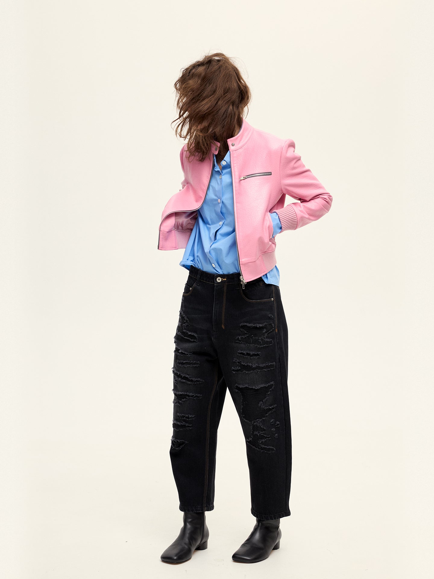 Yuppie Ripped Distressed Jeans