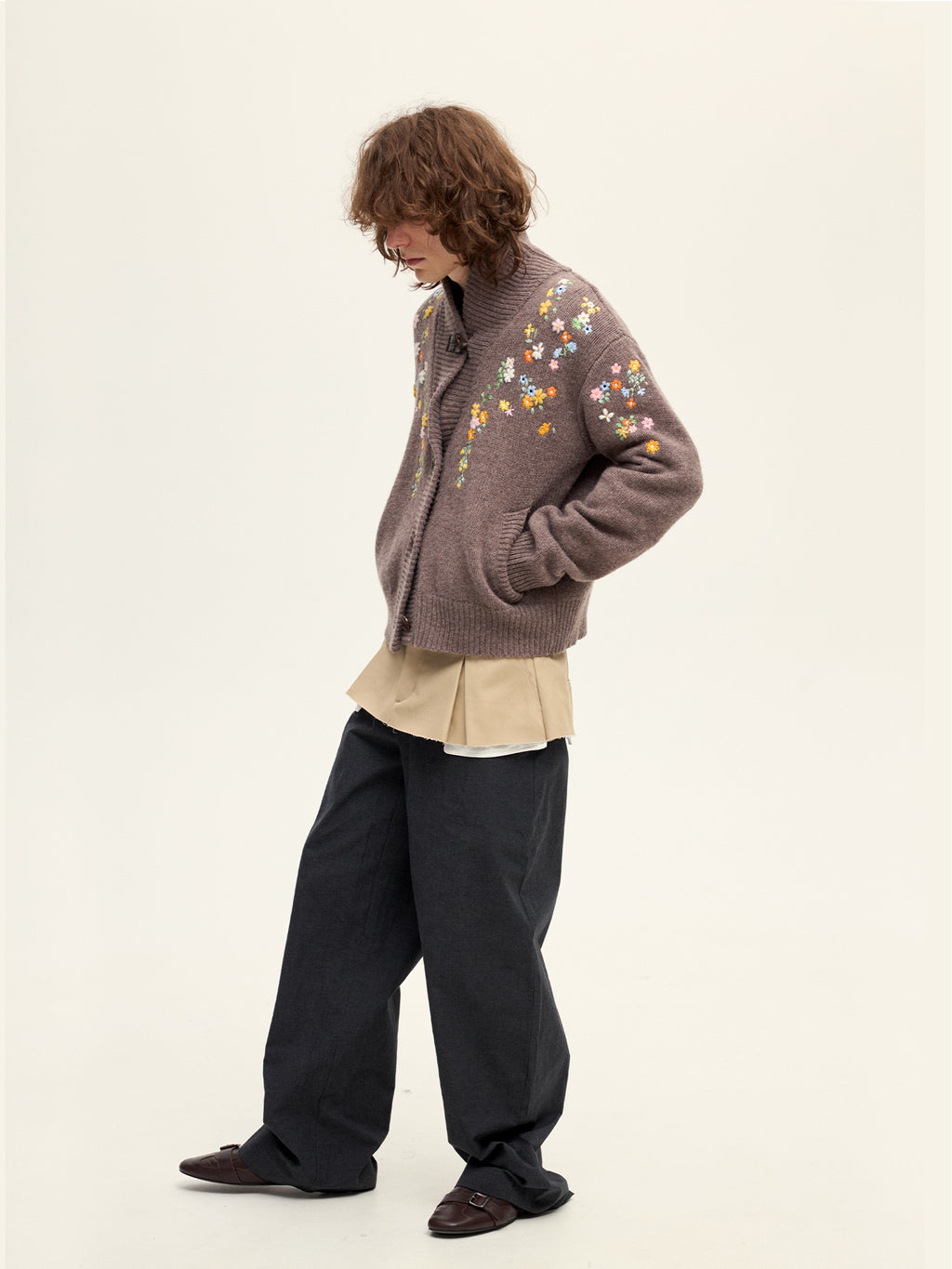 Switchable Waistline Layered Pants