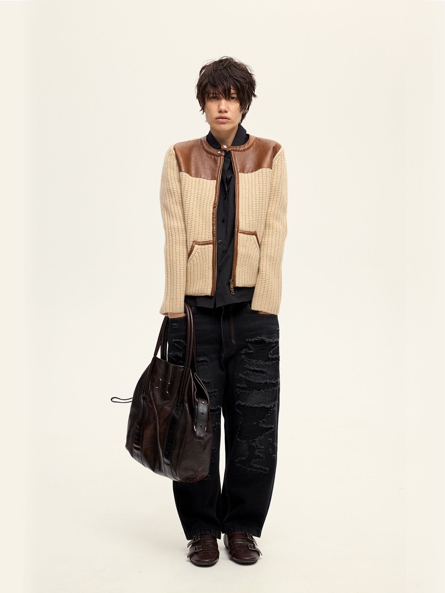 Motorcycle Knitted Cardigan