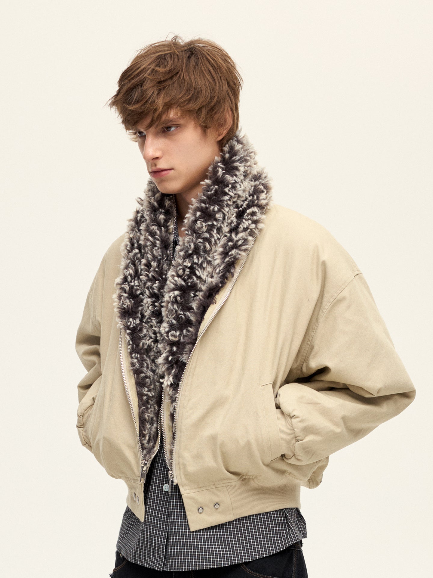 Zip-Up Placket Jacket