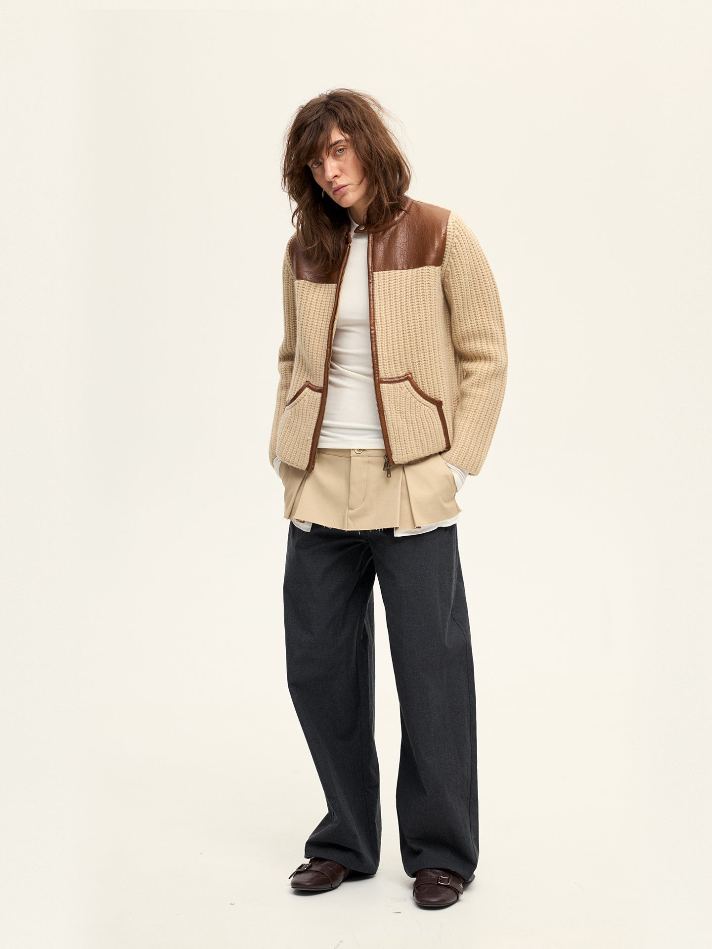 Motorcycle Knitted Cardigan