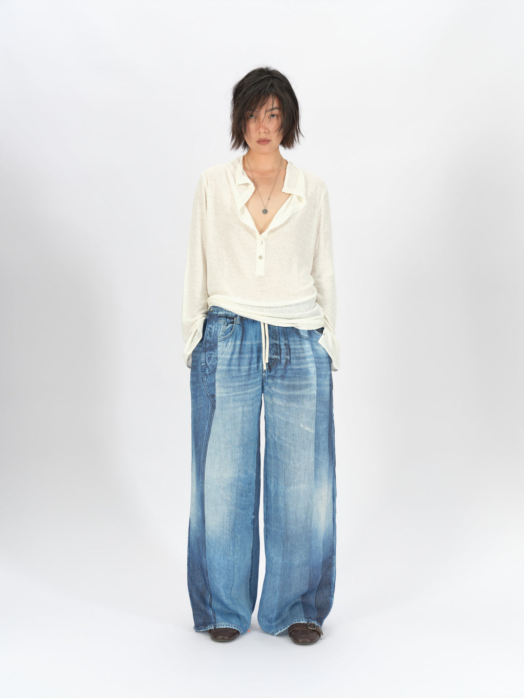Loose lazy long-sleeved shirt
