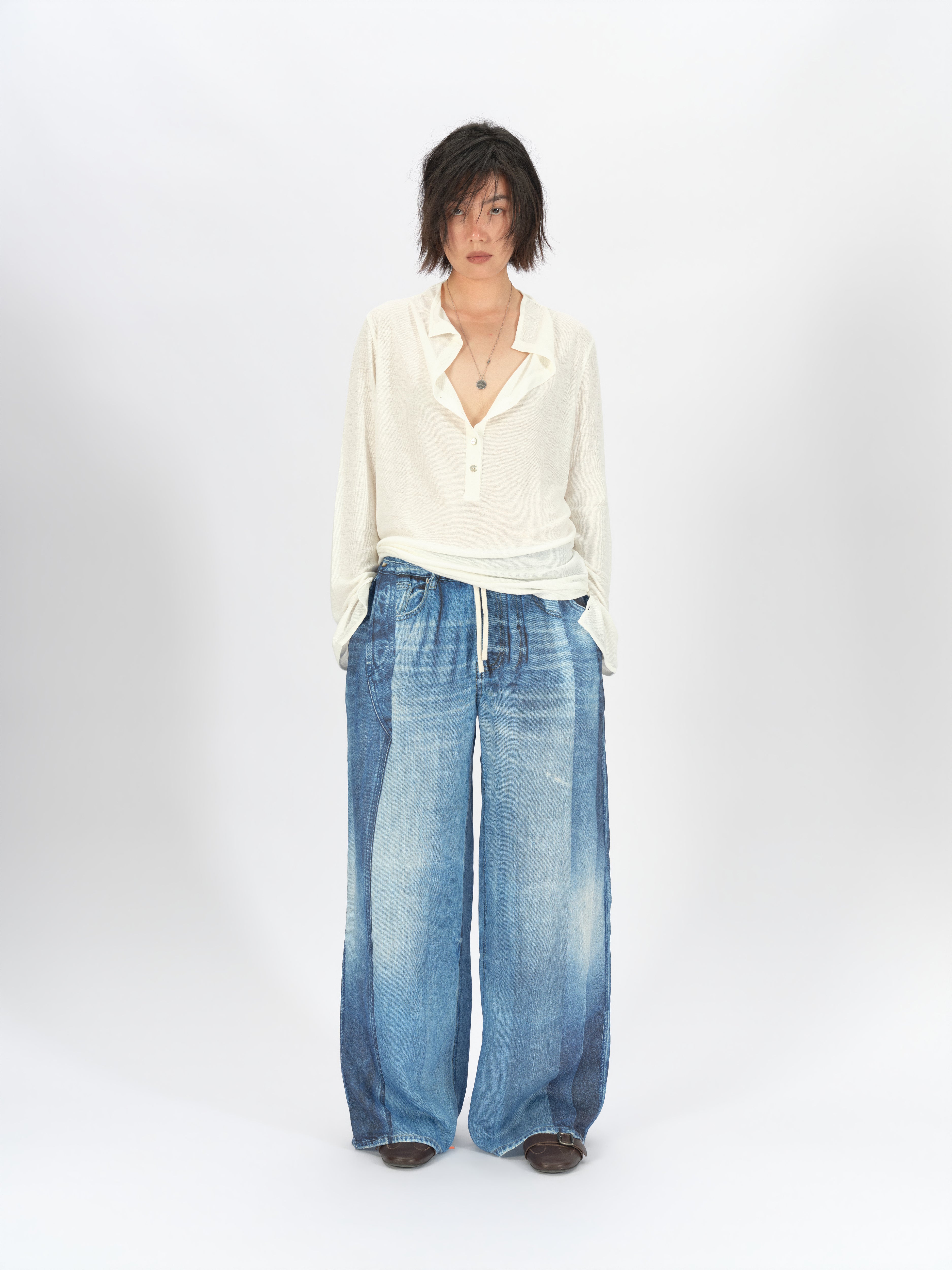 Loose lazy long-sleeved shirt