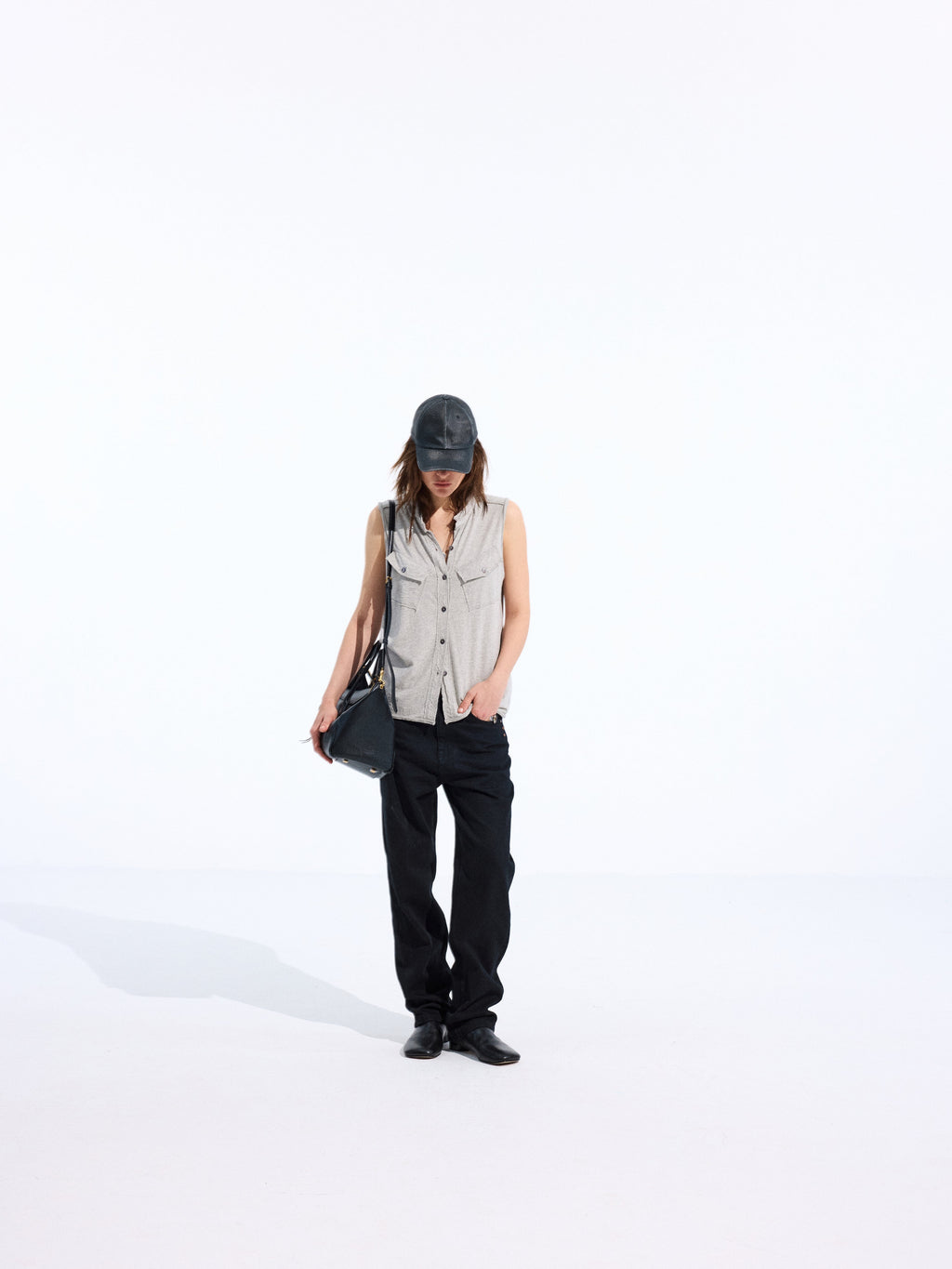Knitted Shirt-Style Tank