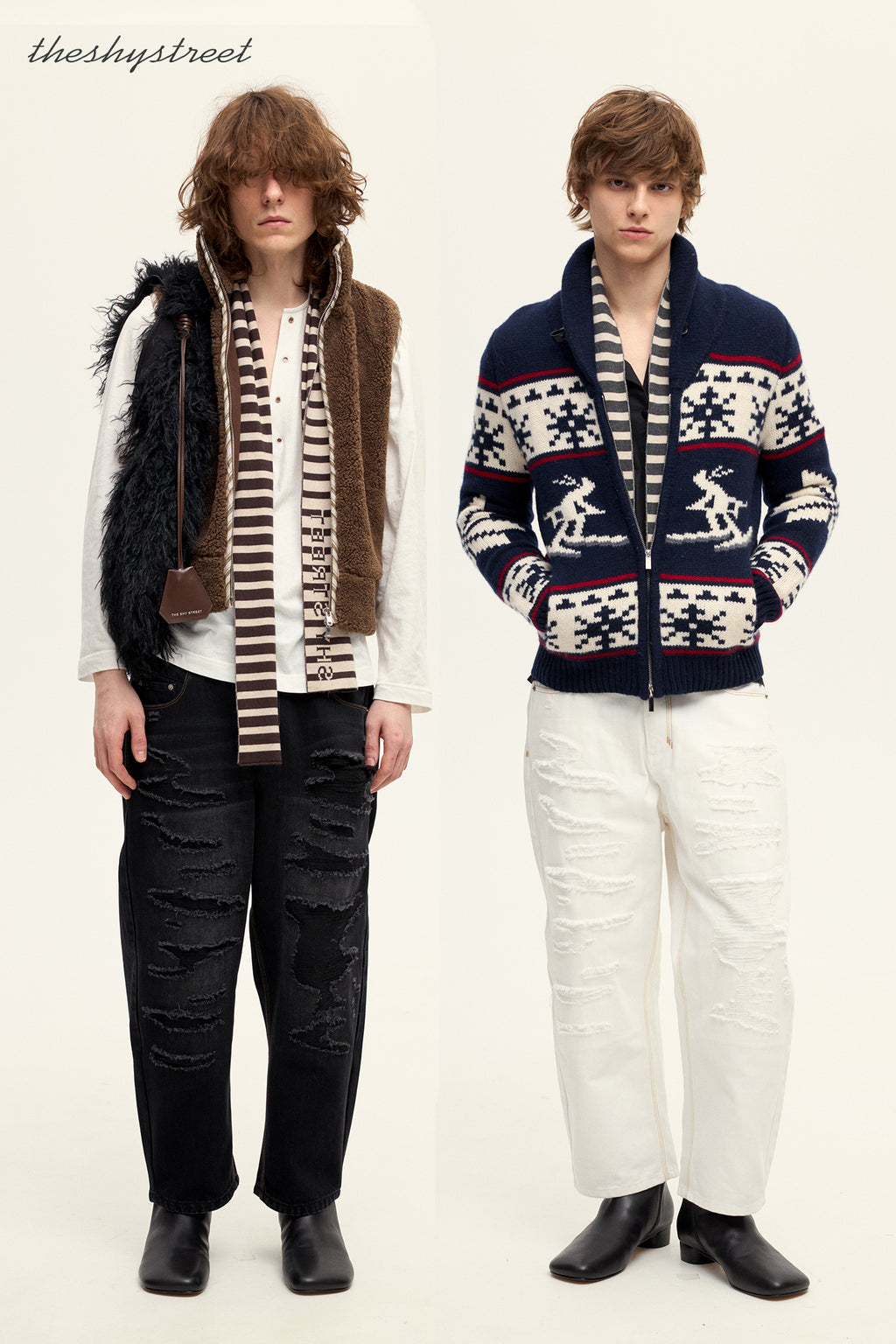 Yuppie Ripped Distressed Jeans