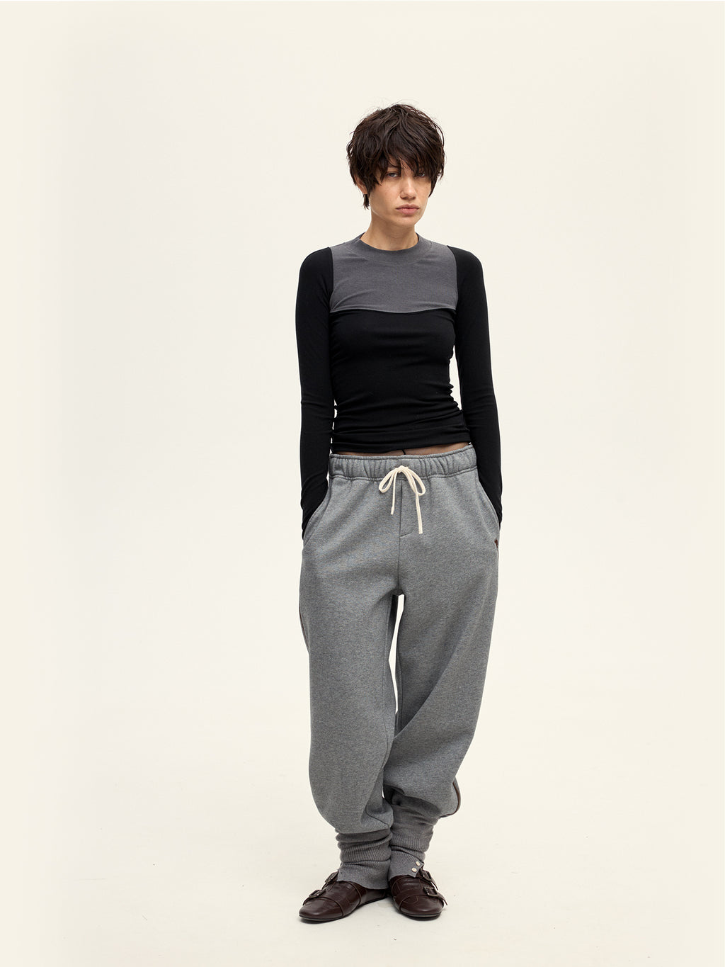 Contrast Color Long Sleeve Shirt