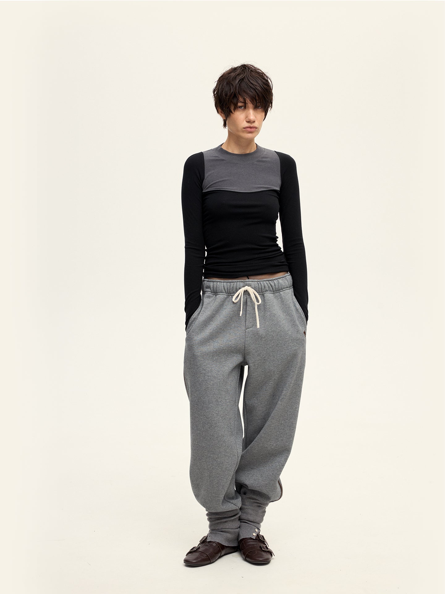 Contrast Color Long Sleeve Shirt