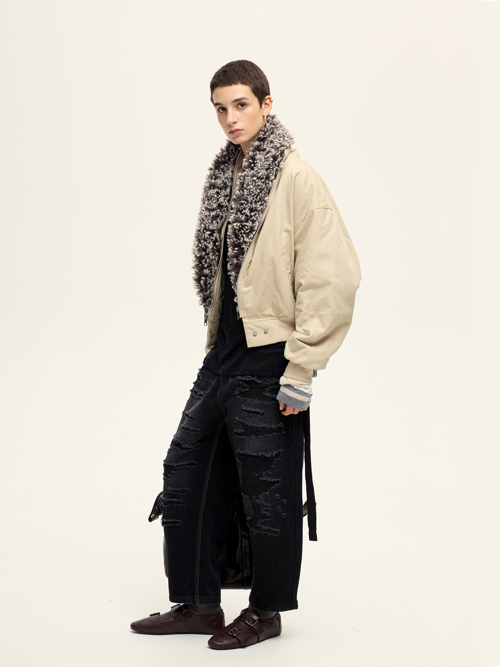 Zip-Up Placket Jacket