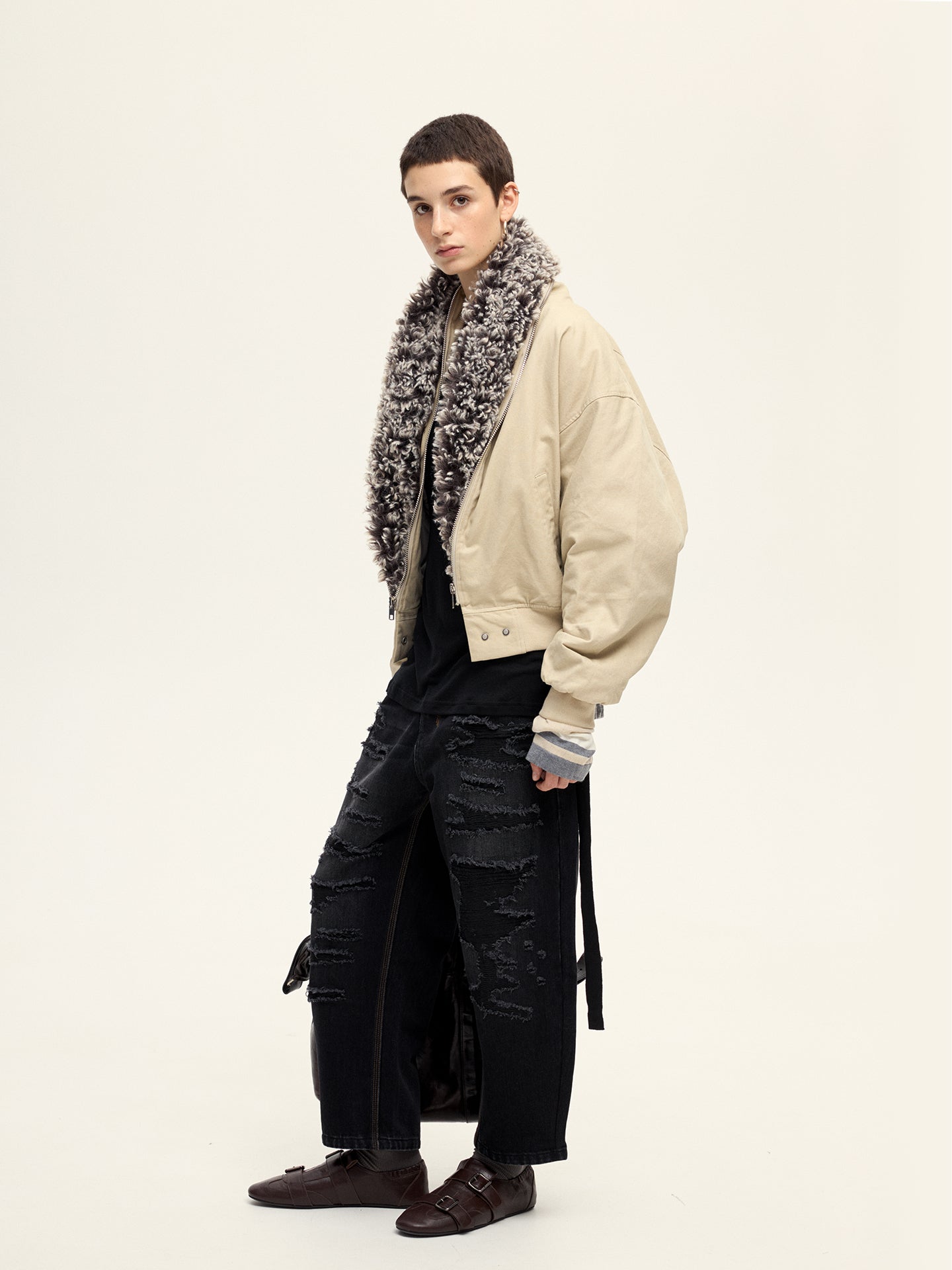 Zip-Up Placket Jacket