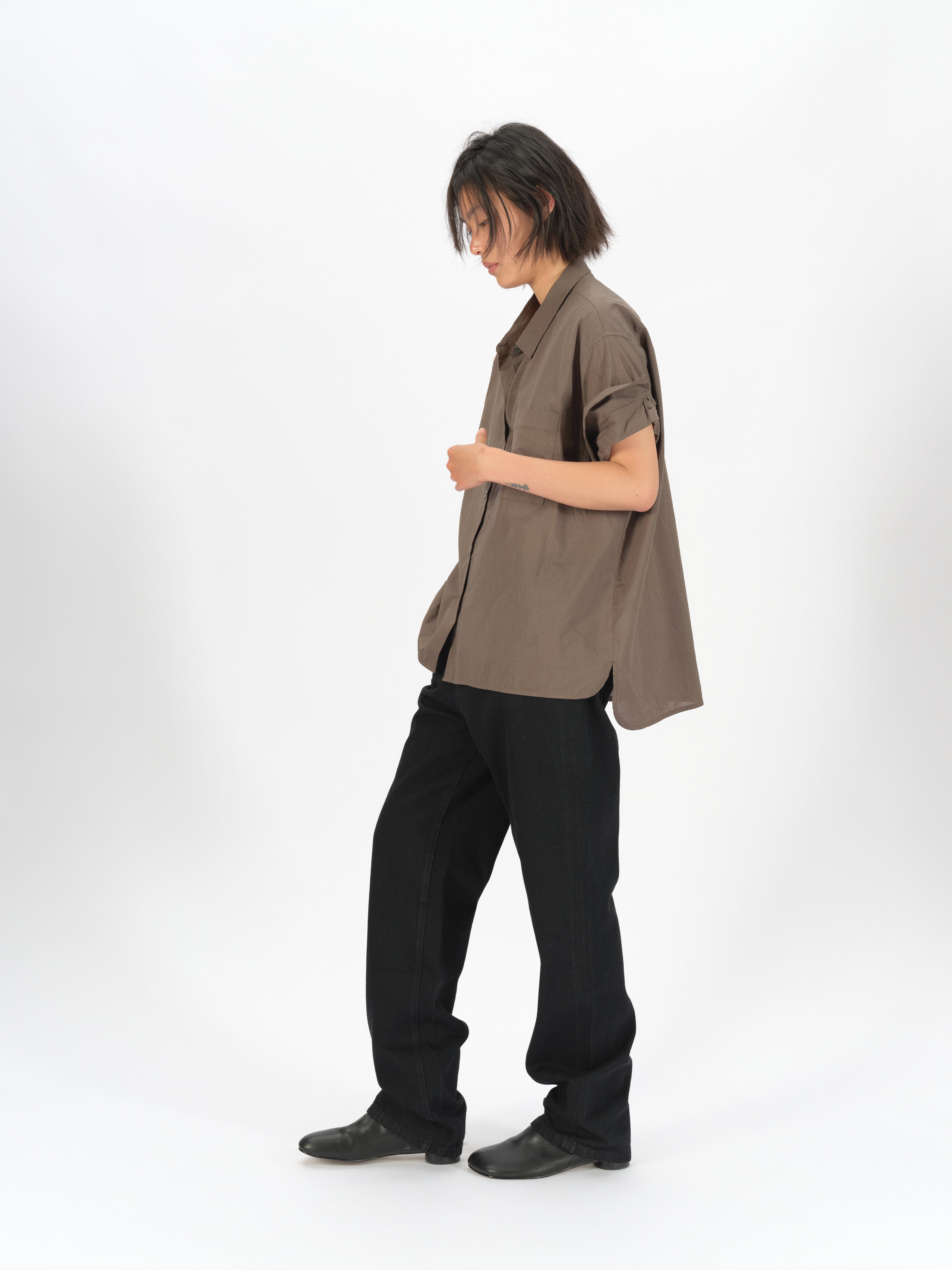 003 Wide Rolled-Sleeve Shirt