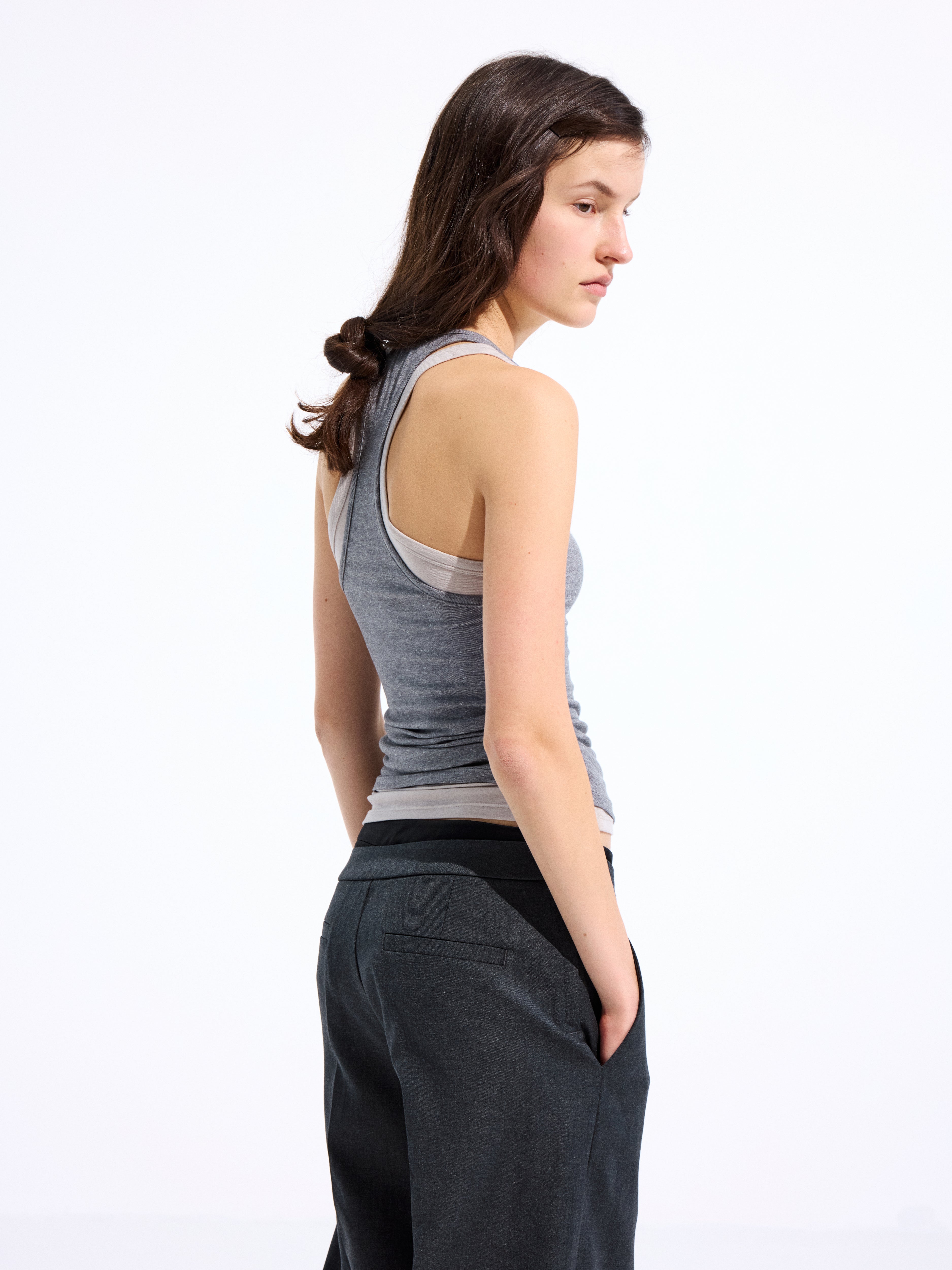 Double-Layered Placket Tank