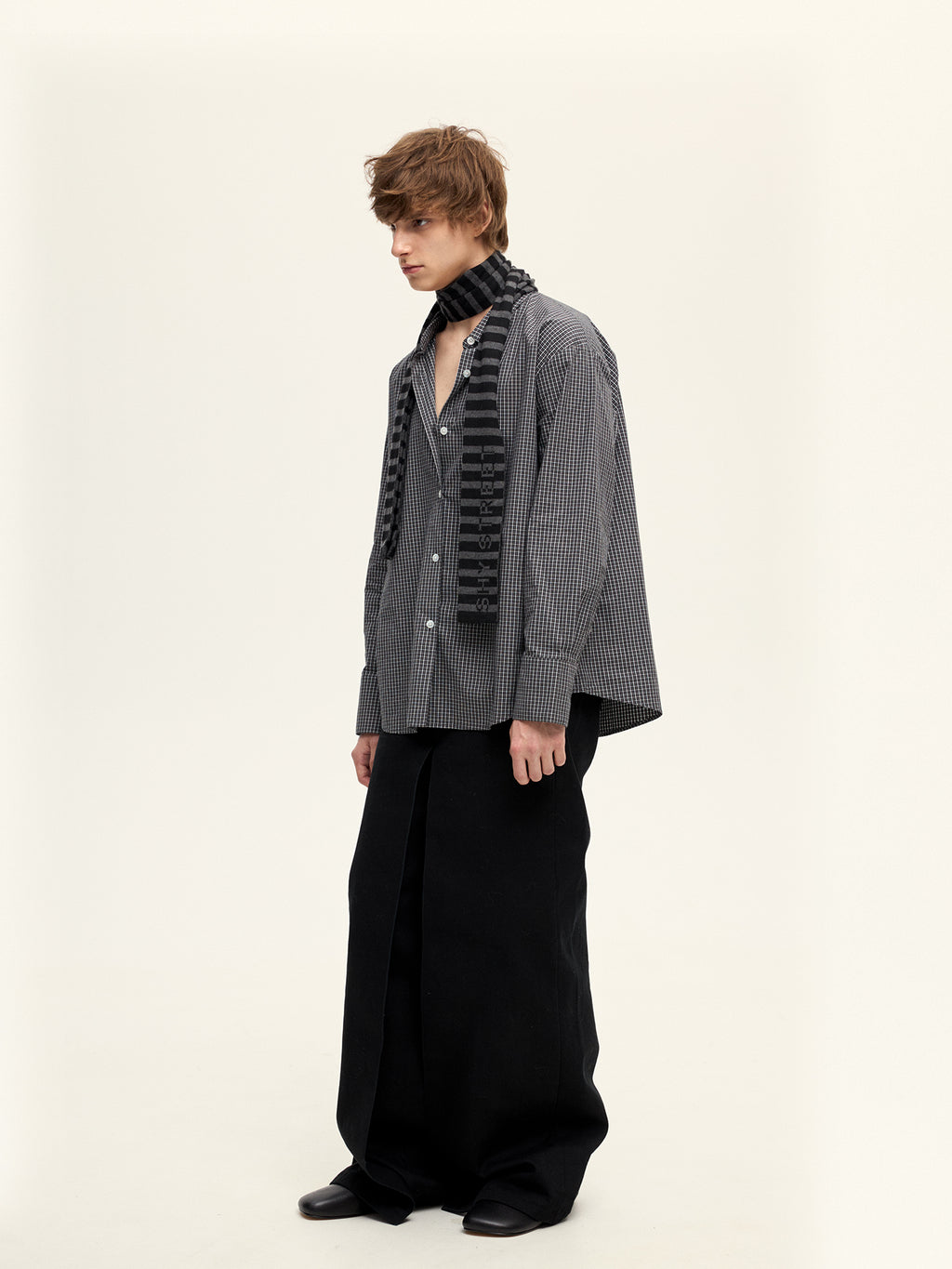 002 RELAX PLAID SHIRT