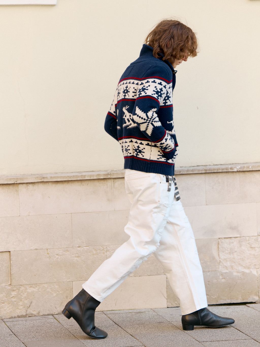 Ski Turtleneck Knitted Cardigan