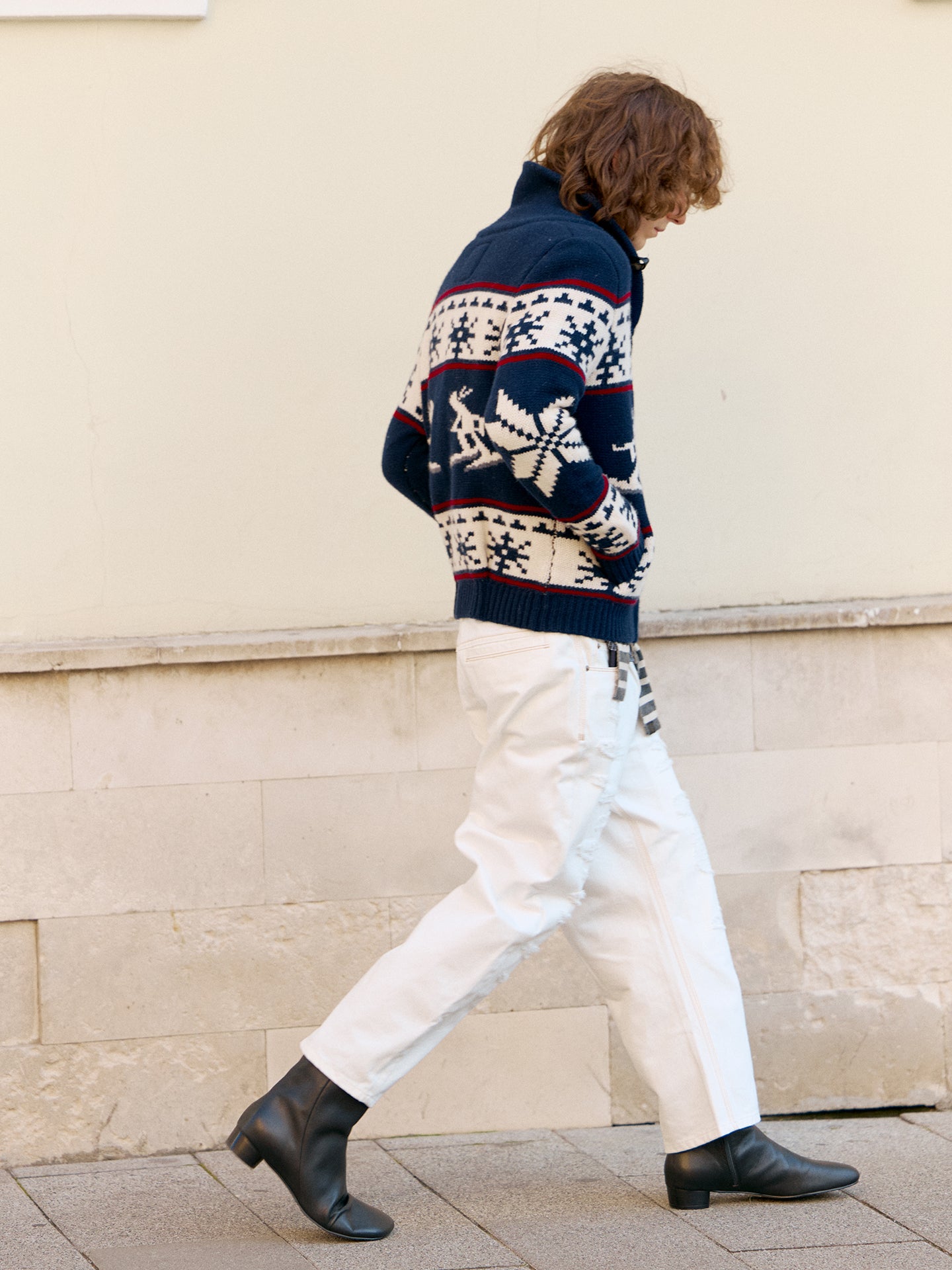 Ski Turtleneck Knitted Cardigan