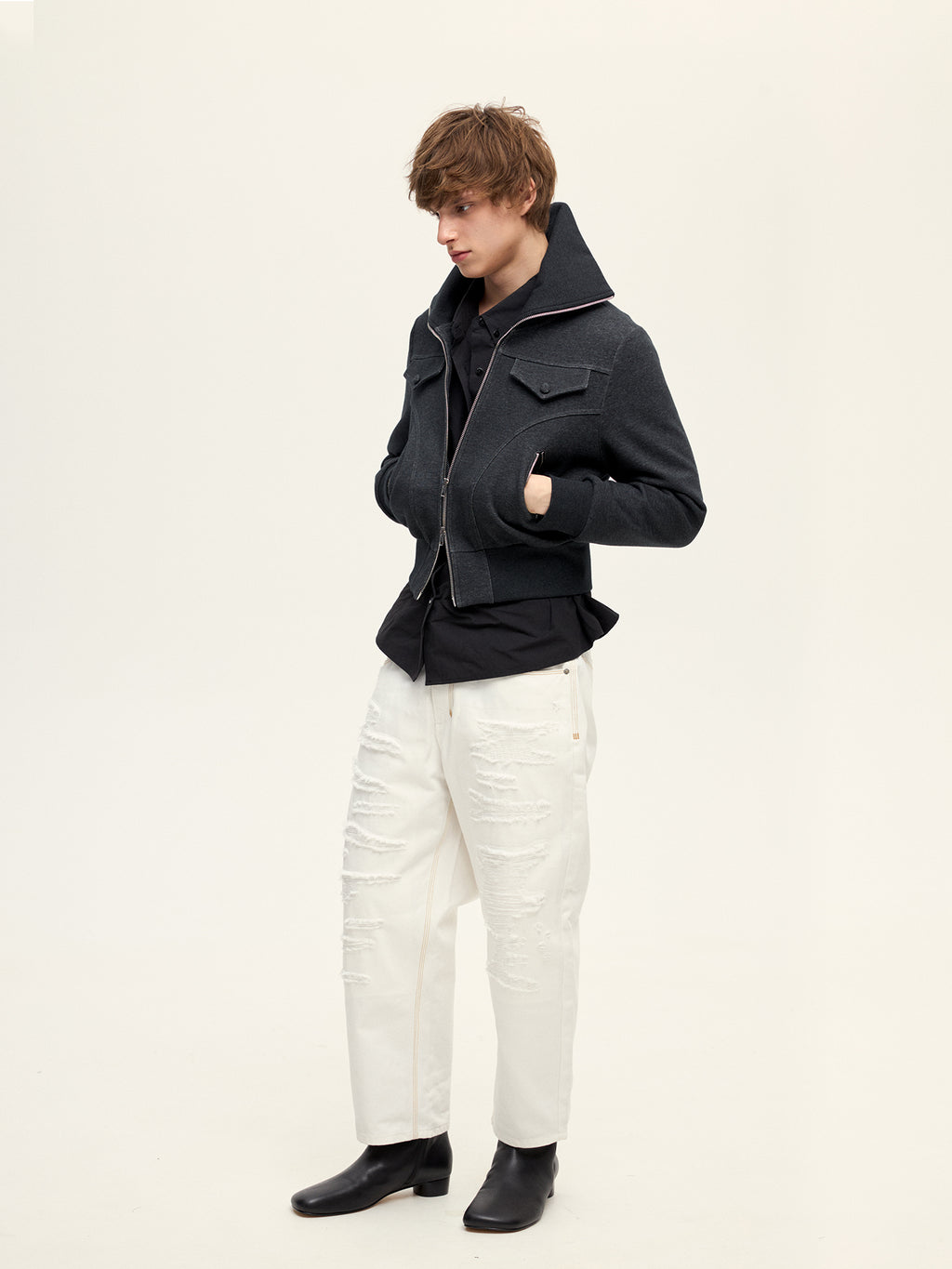 Yuppie Ripped Distressed Jeans