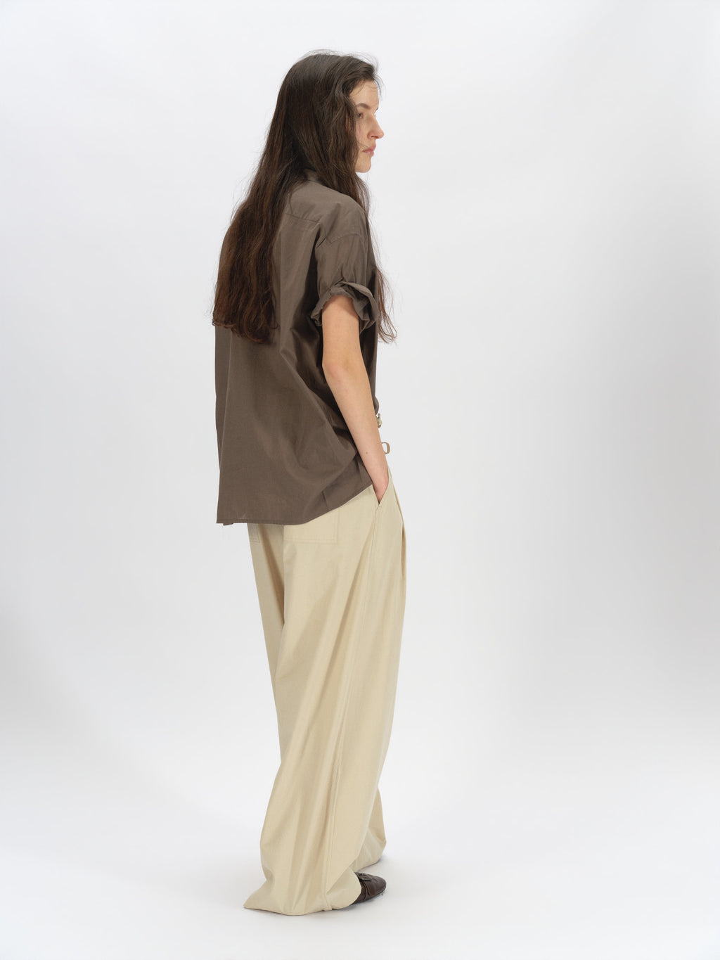 003 Wide Rolled-Sleeve Shirt