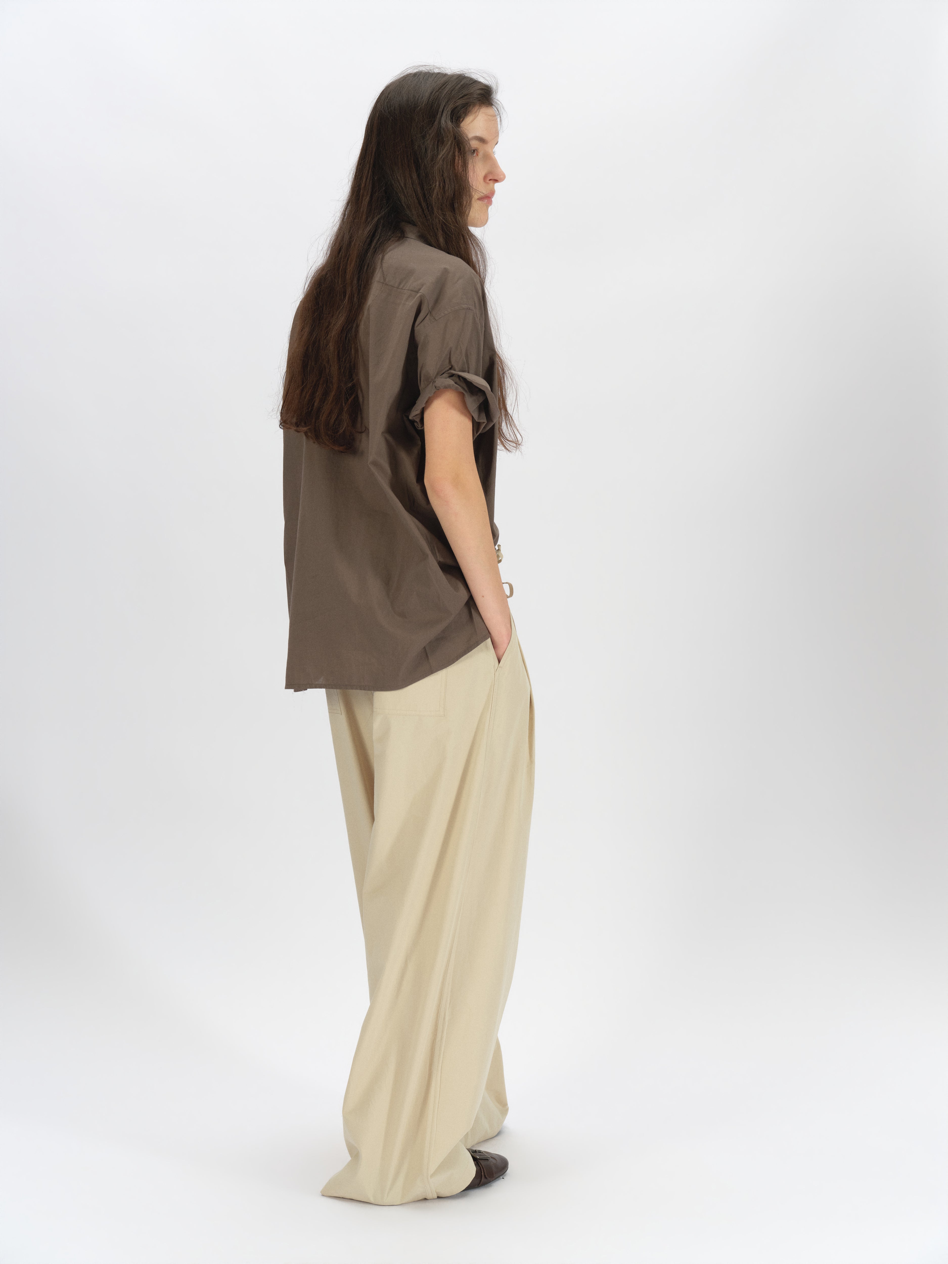 003 Wide Rolled-Sleeve Shirt