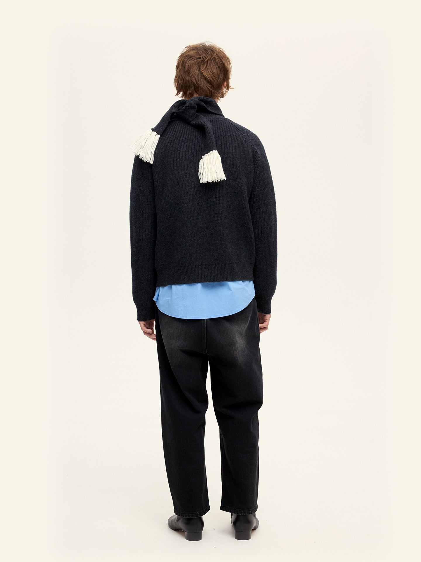 Tiny Scarf Knitted Cardigan