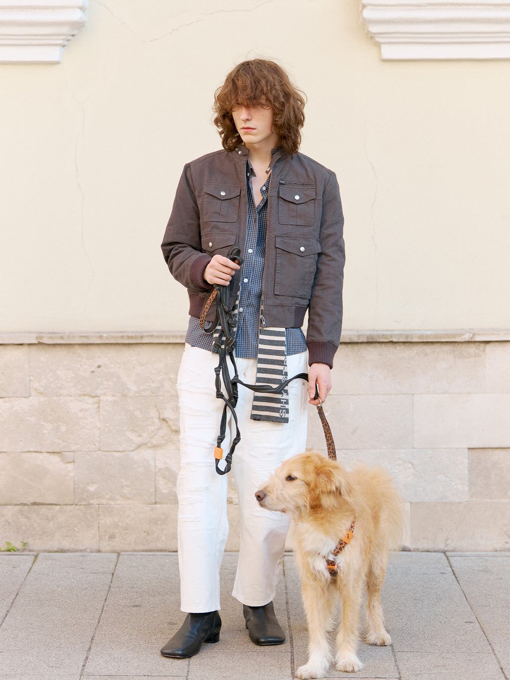 Four-Pocket Faded Work Jacket