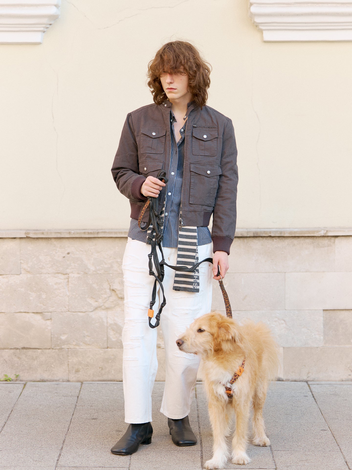 Four-Pocket Faded Work Jacket