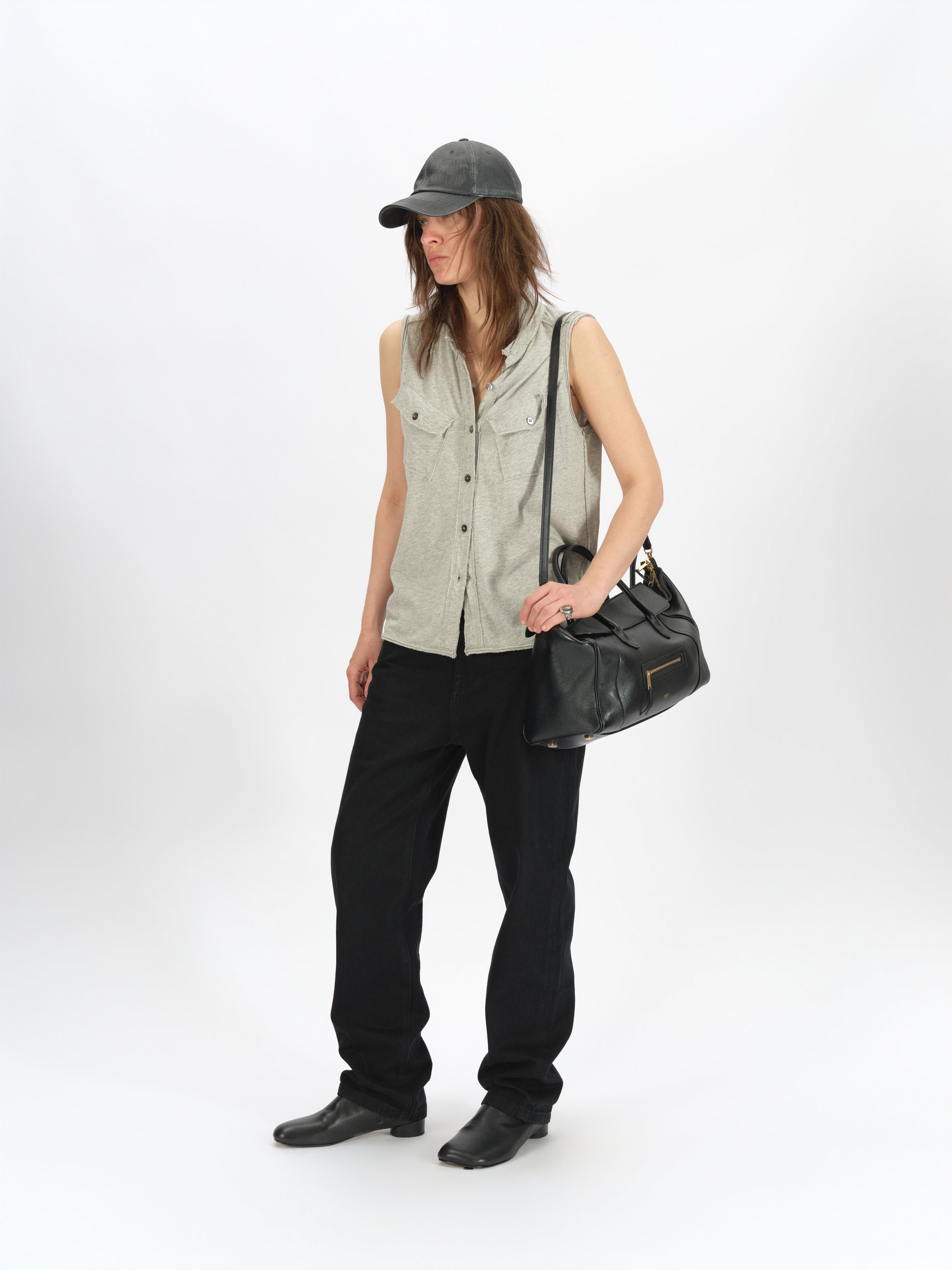 Knitted Shirt-Style Tank
