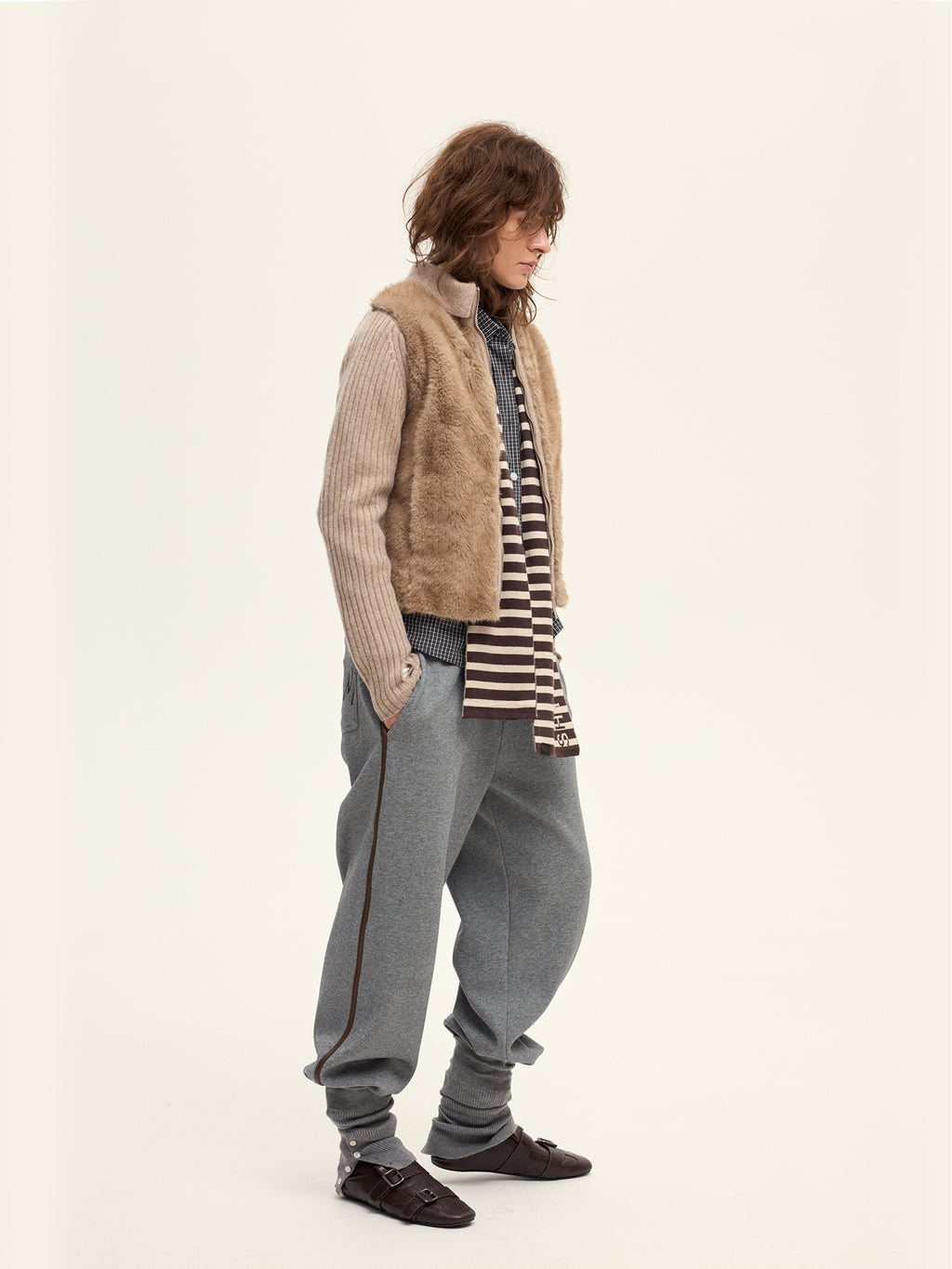 Fur Knitted Cardigan