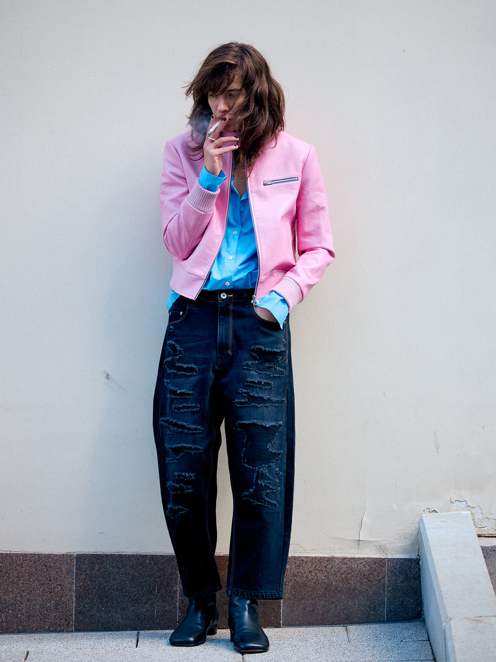 Yuppie Ripped Distressed Jeans