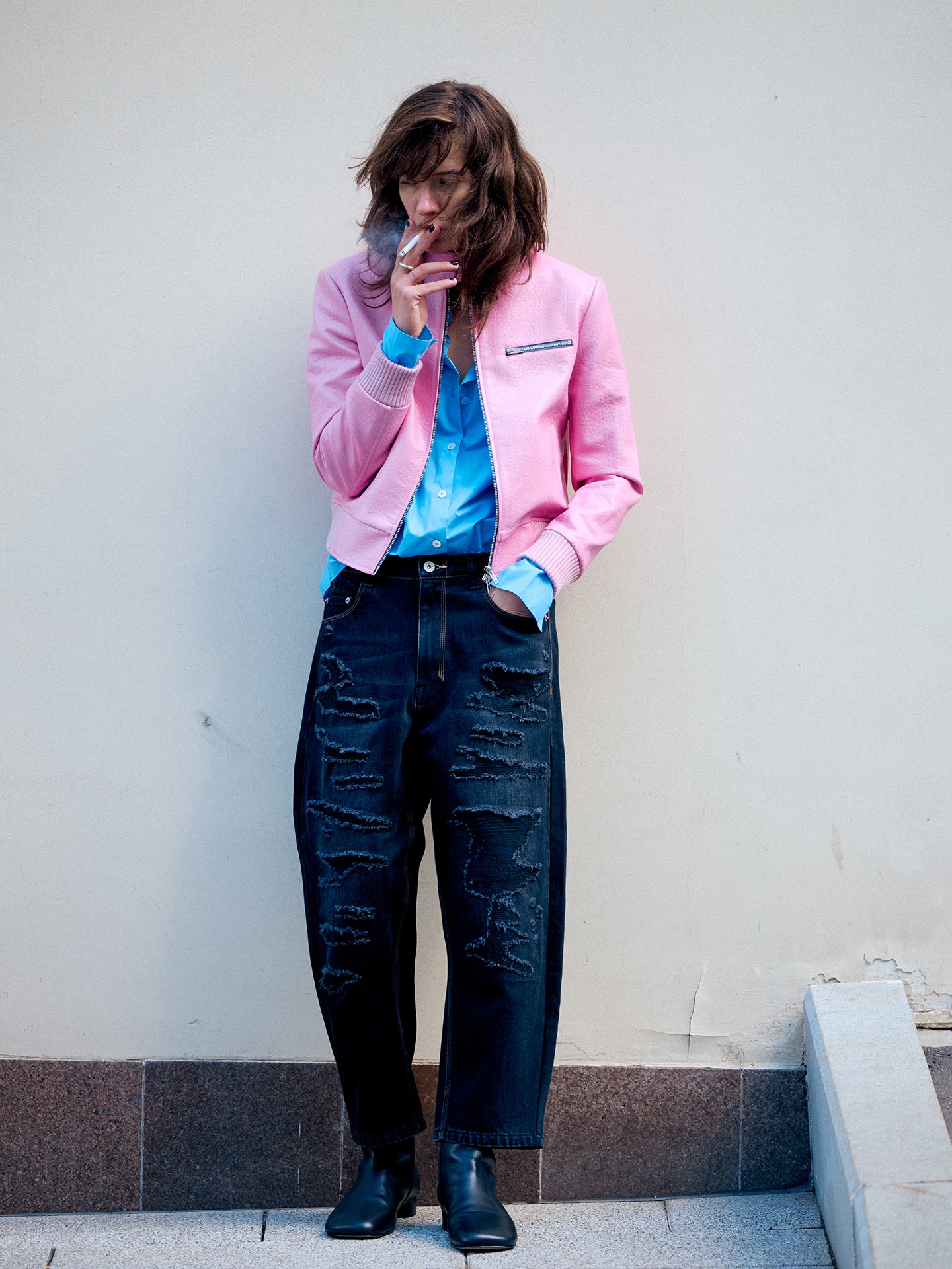 Yuppie Ripped Distressed Jeans