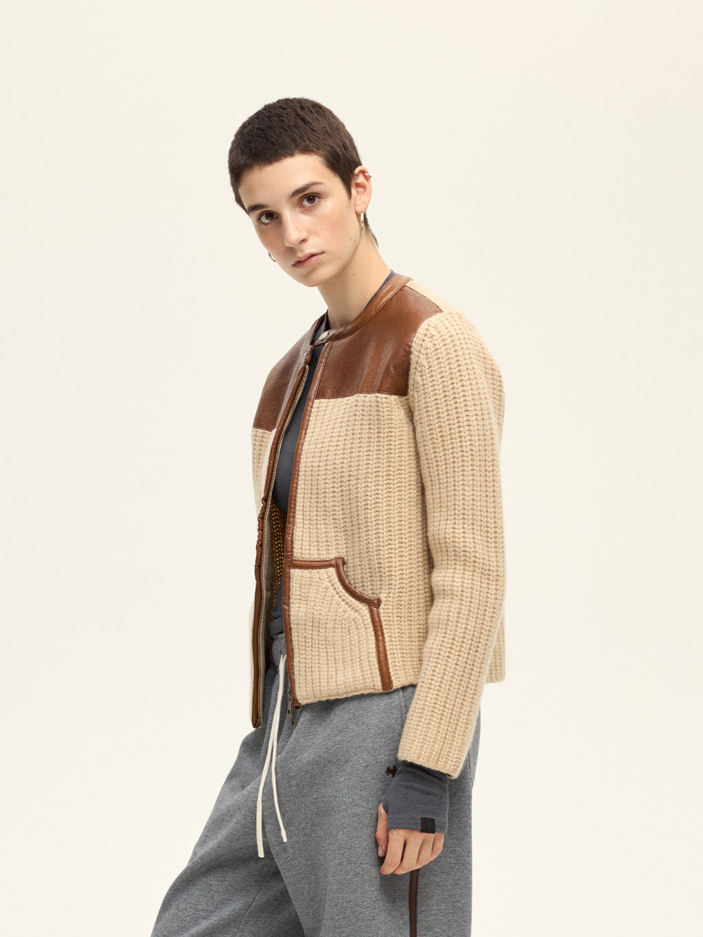 Motorcycle Knitted Cardigan