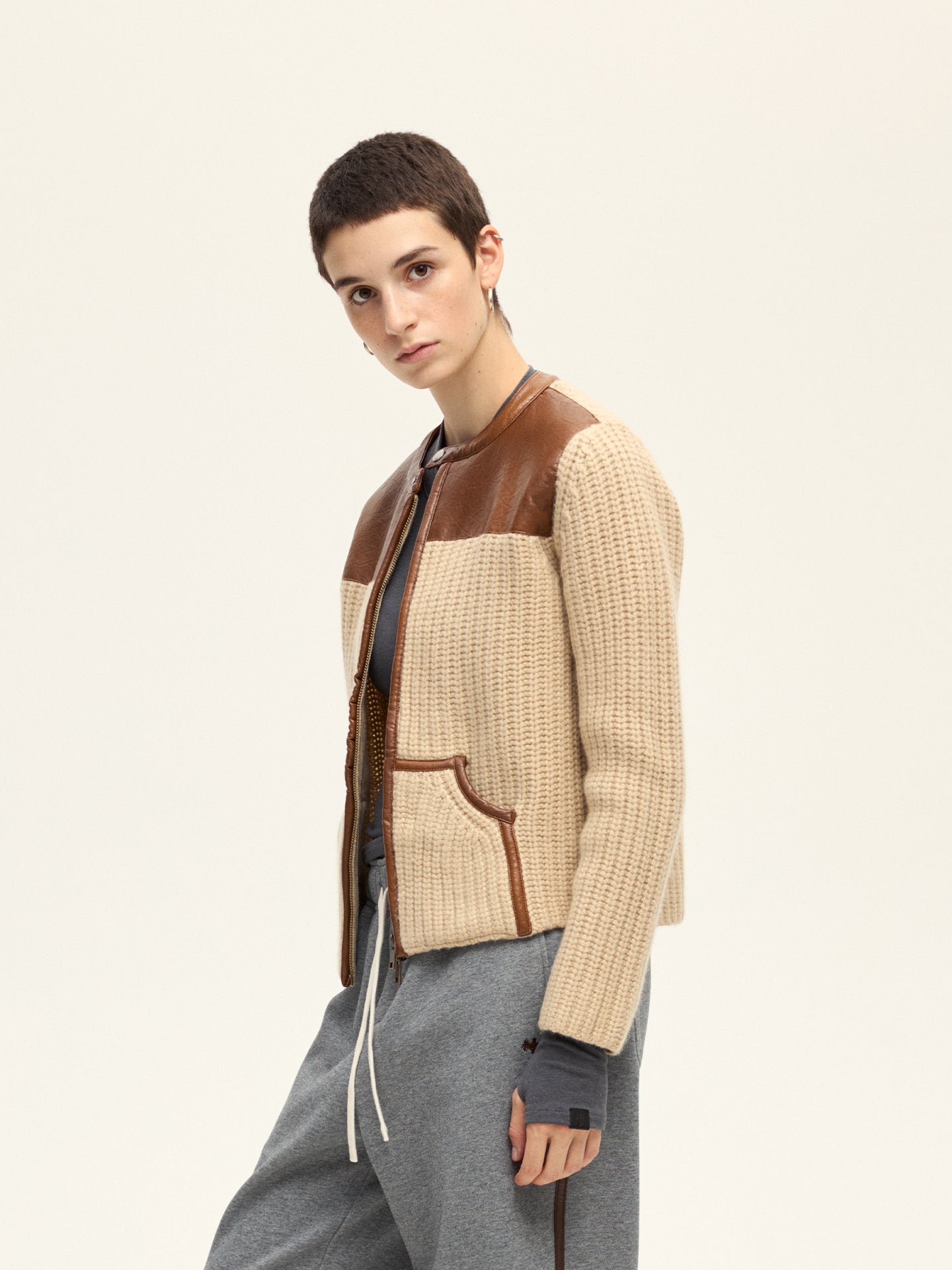 Motorcycle Knitted Cardigan