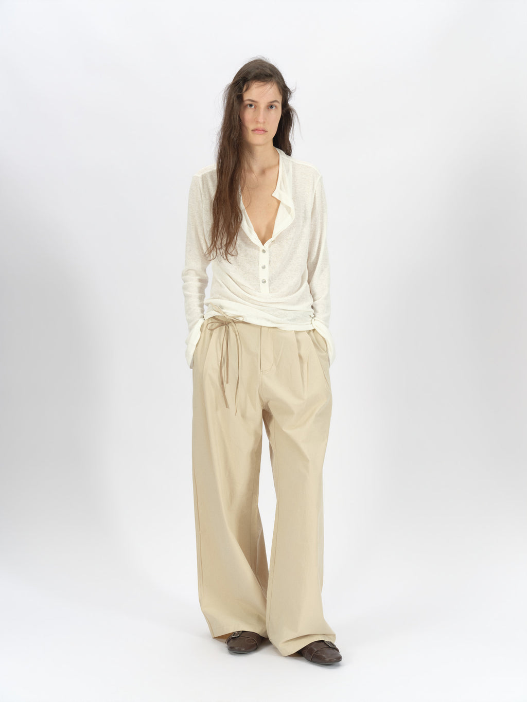 Loose lazy long-sleeved shirt