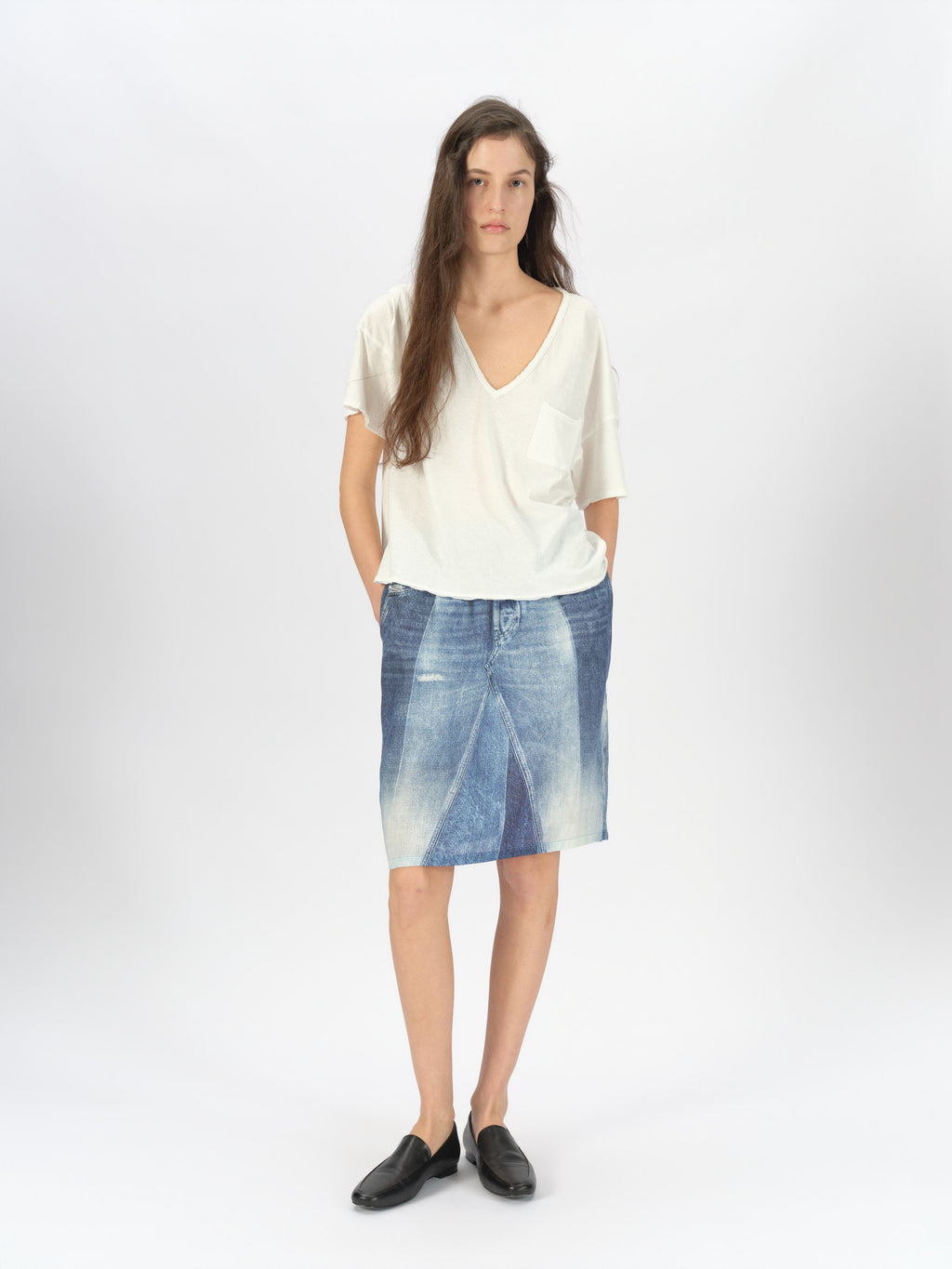 The Essential Deep V-Neck Tee