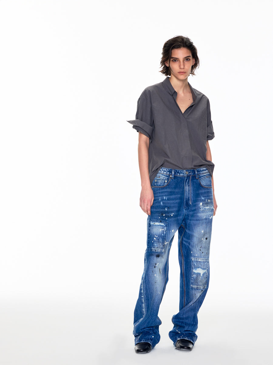 002RELAX CRAFTED ROLL UP SHIRT