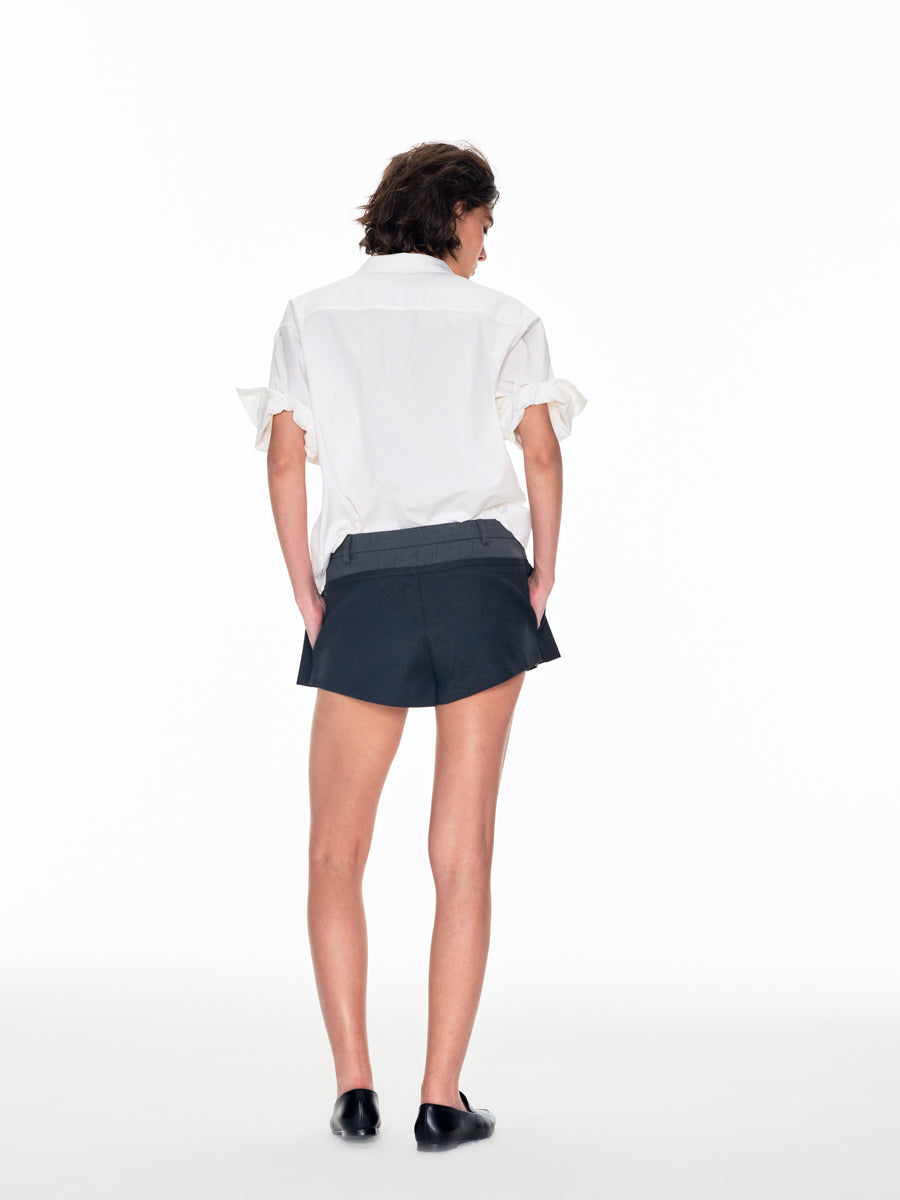 002RELAX CRAFTED ROLL UP SHIRT